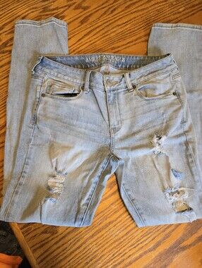 American Eagle Distressed Skinny Jeans.